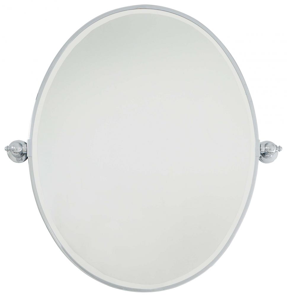 Pivoting Mirrors - Large Oval Mirror - Beveled