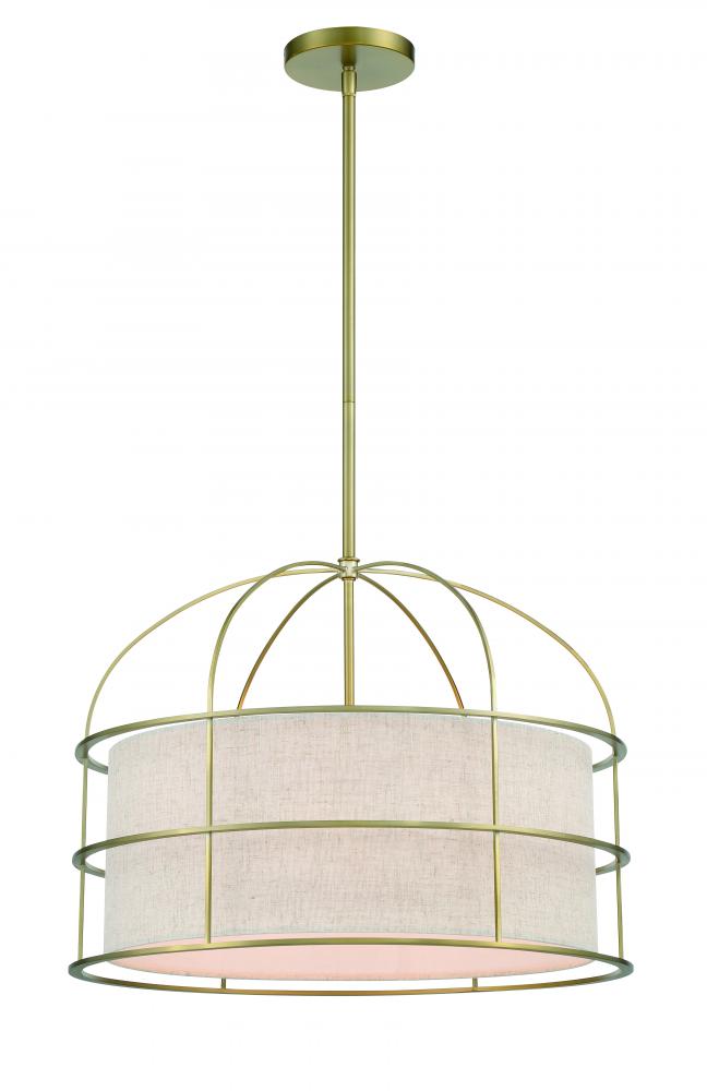 Gateway Park - 5 Light Convertible Pendant / Semi Flush