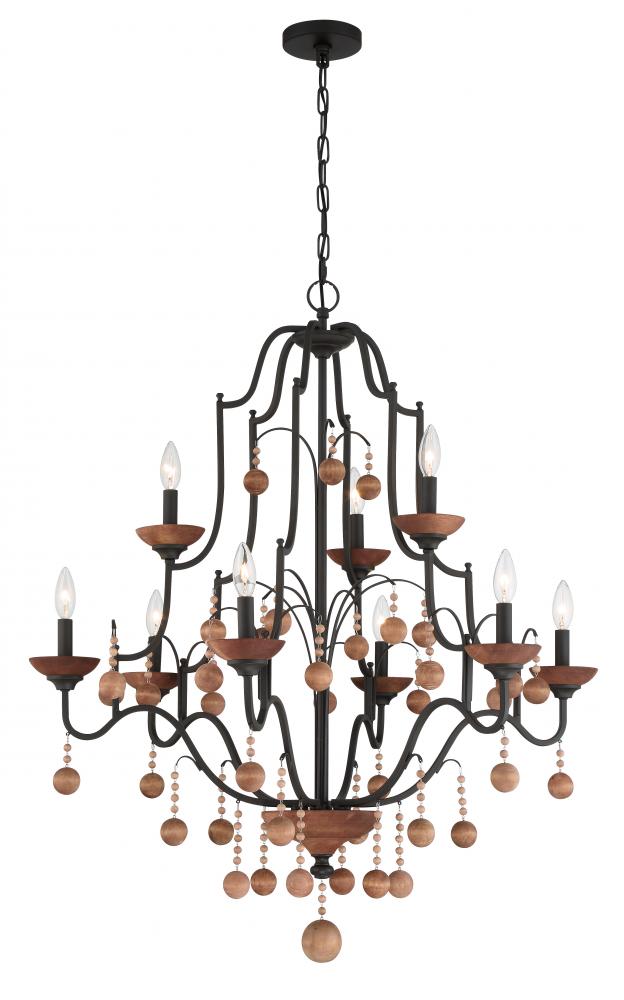 Colonial Charm - 9 Light Chandelier