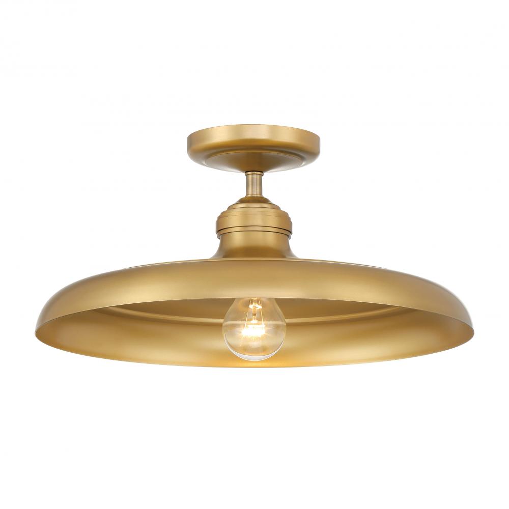Crowne 16" 1-Light Semi Flush