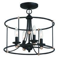 Minka-Lavery 1049-677 - 4 Light Semi Flush