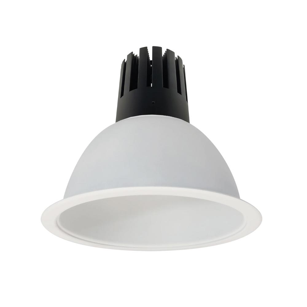 8" Sapphire III Round Open Reflector for Integral EM Test Switch, 3500lm, 2700K, Flood Optic,