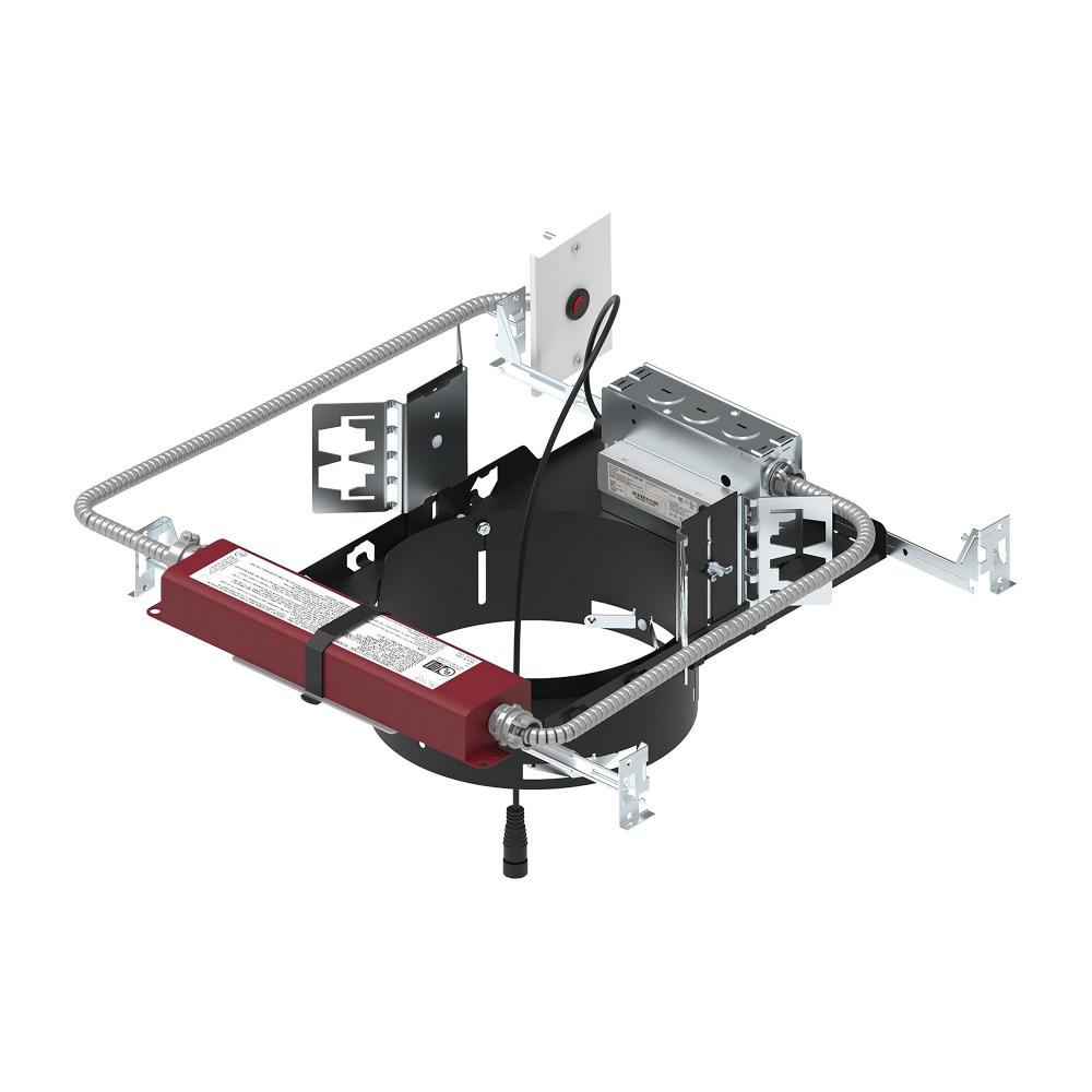 8" Sapphire III Non-IC New Construction Housing w/ Remote Test Switch EM Driver, 11W / 900lm,