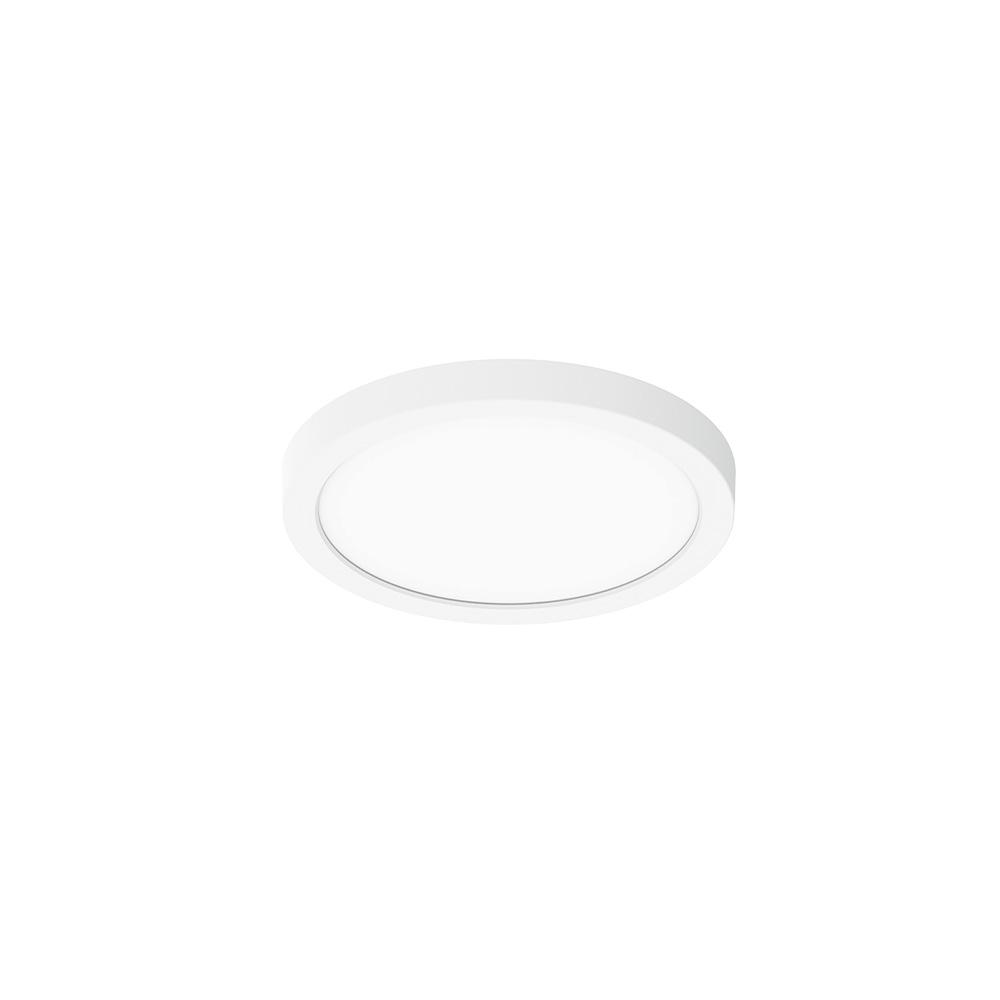 6" ELO LED Surface Mount Luminaire with Selectable Lumens & CCT, Up to 1550lm / 15W, Matte