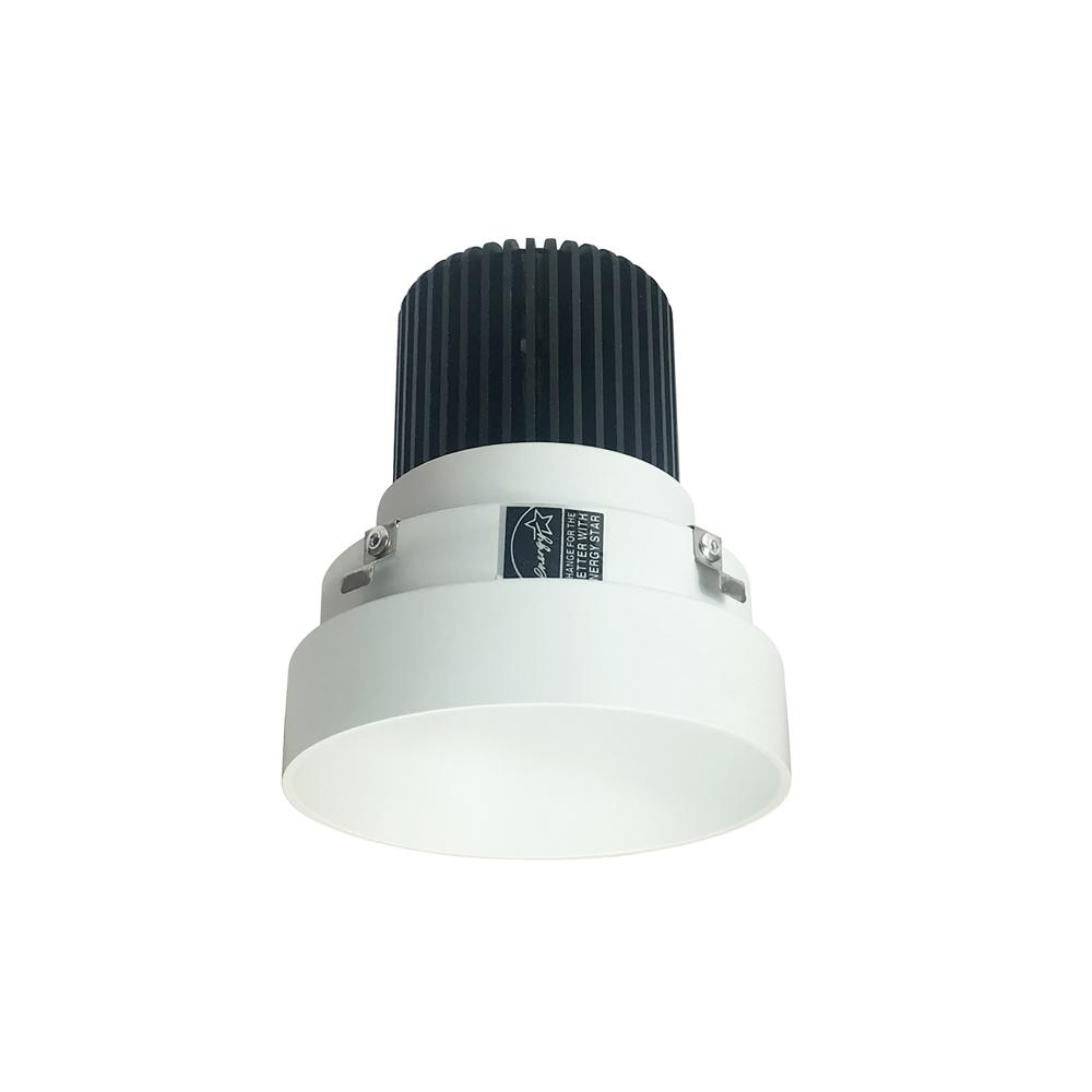 4" Iolite LED Round Trimless Downlight, 10-Degree Optic, 850lm / 12W, 3000K, Matte Powder White