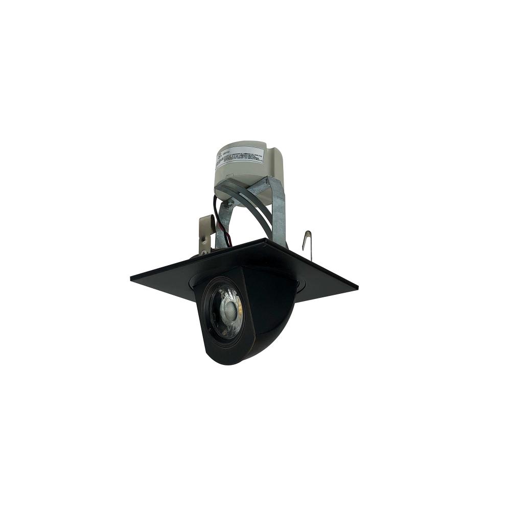 4" Cobalt Retrofit Elbow Square, 1000lm, 2700K, Black