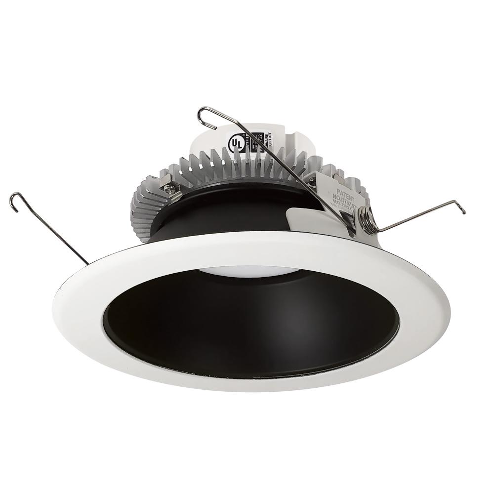 6" Cobalt Click Round Retrofit Reflector, 1000lm / 13.5W, Selectable CCT, Black/White