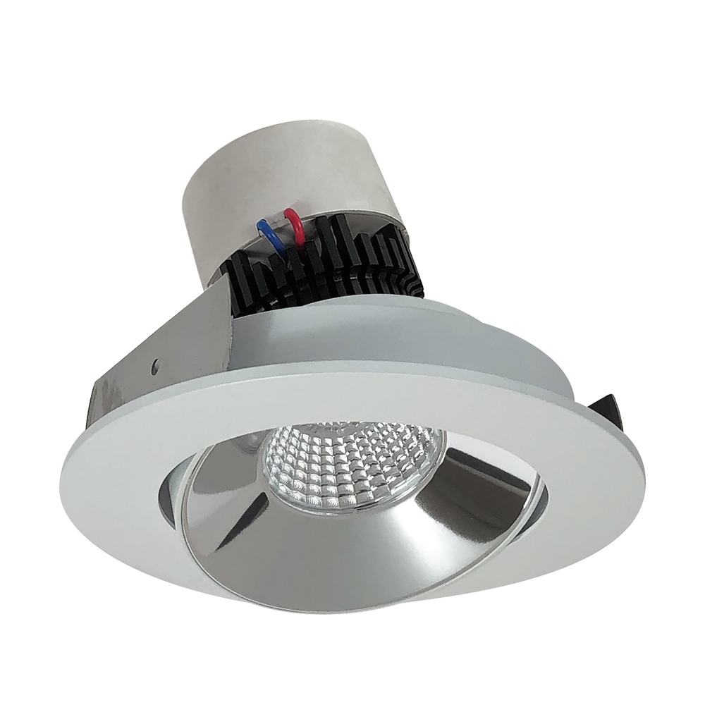 4" Pearl LED Round Adjustable Cone Retrofit, 1000lm / 12W, 4000K, Specular Clear Reflector /