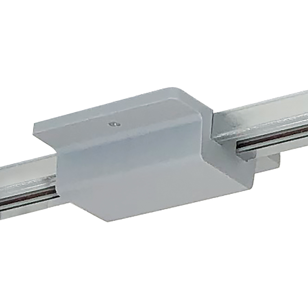 Floating Canopy Feed for Two-Circuit Track, Silver Finish