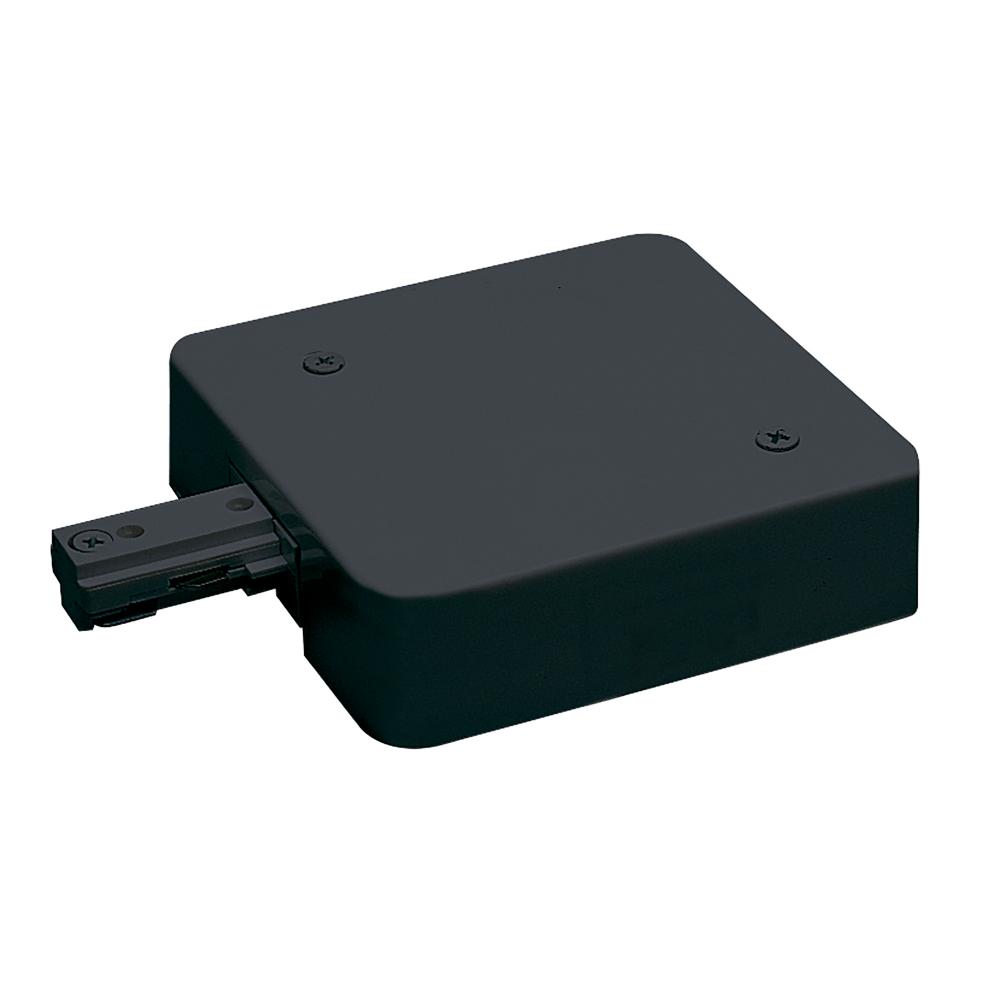 Live End Feed w/ Current Limiter, 5 Amps, One-Circuit Track, Black Finish