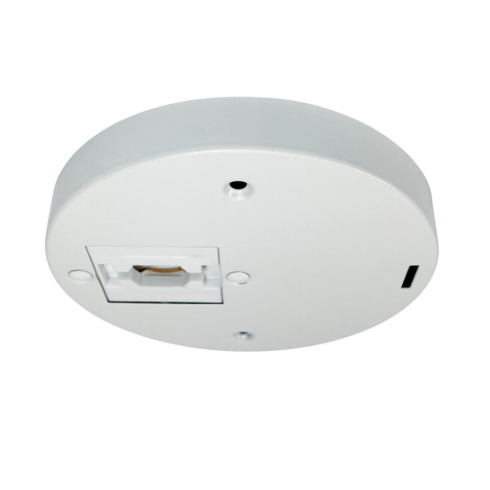 Round Monopoint Canopy for Aiden Track Head (NTE-850), White Finish