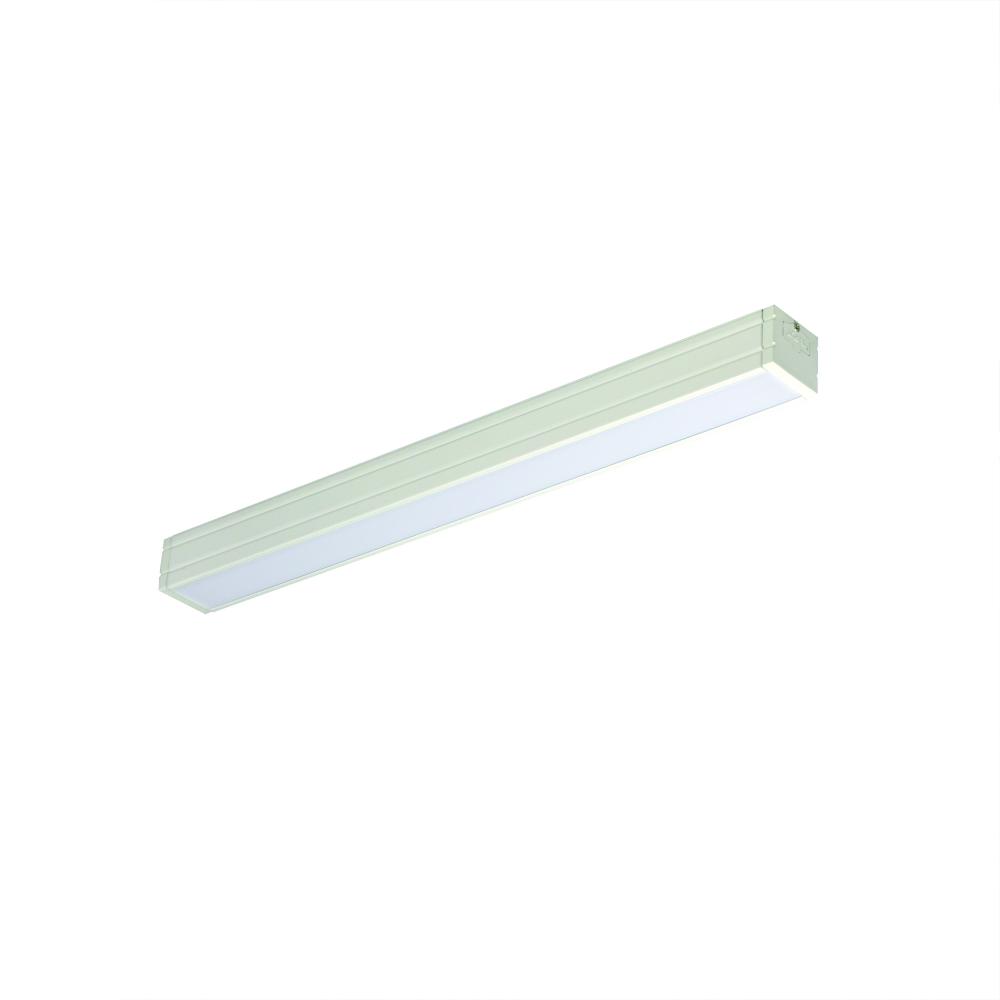 32" Bravo FROST LED Linear, 500lm/ft, 16W, 5000K, White Finish