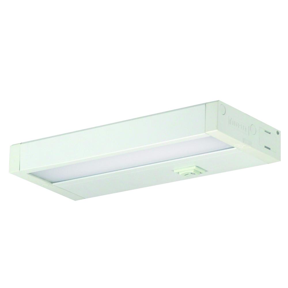 8" LEDUR Under Cabinet with Dedicated CCT (4000K), 360lm/ft, 4.5W, White Finish