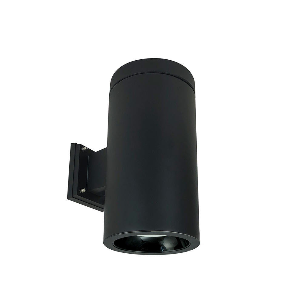 6" Cobalt Wall Mount Cylinder, Black, 750L, 2700K, Black/Black Reflector, 120V Triac/ELV