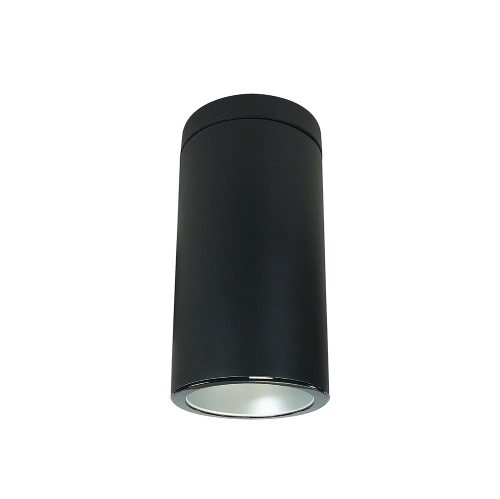 6" Sapphire III Surface Mount Black Cylinder, Haze Reflector/Black Flange, 120-277; 0-10V