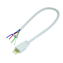 Nora NAL-810/12W - 12"  Power Line Cable Open Wire for Lightbar Silk,  White