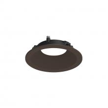 Nora NAPF-3RDNBZ/CL - 3" Apollo Round Flanged Downlight Trim with Clear Lens, Bronze Finish