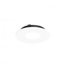 Nora NAPF-3RPHMPW - 3" Apollo Round Flanged Pinhole Trim, Matte Powder White Finish