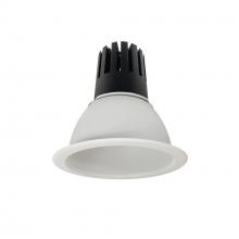 Nora NC3-61L440NMPW - 6" Sapphire III Round Open Reflector, 3500lm, 4000K, Narrow Flood Optic, Matte Powder White