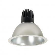 Nora NC3-81L440FDMPW - 8" Sapphire III Round Open Reflector, 3500lm, 4000K, Flood Optic, Diffused Clear Reflector/Matte