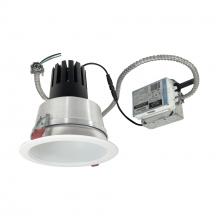 Nora NCR3-61L630FC01MPW - 6" Sapphire III Retrofit, Matte Powder White Reflector/Matte Powder White Flange, 120V; 0-10V