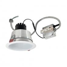 Nora NCR3-61L140FP01MPW - 6" Sapphire III Retrofit, Matte Powder White Reflector/Matte Powder White Flange, 120V; Phase