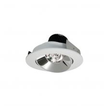 Nora NIO-4RC35QCMPW - 4" Iolite LED Round Adjustable Cone Reflector, 10-Degree Optic, 900lm / 12W, 3500K, Specular
