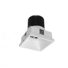 Nora NIO-4STLNDC35QMPW - 4" Iolite LED Square Trimless Downlight, 10-Degree Optic, 850lm / 12W, 3500K, Matte Powder White