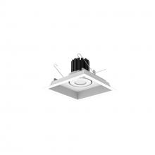 Nora NMRT3-1RL230SWW - One-Head Flanged LED Multiple Lighting Trim, 1500lm per Head w/ Spot Optic, 3000K, Regressed White