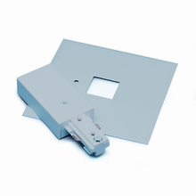 Nora NT-2311S - Live End Feed with Cover for Two-Circuit Track, Silver Finish