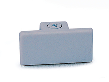 Nora NT-318S - Dead End Cap for One-Circuit Track, Silver Finish