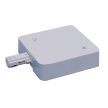 Nora NT-348S/0.5A - Live End Feed w/ Current Limiter, 0.5 Amps, One-Circuit Track, Silver Finish