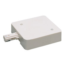 Nora NT-348W/12A - Live End Feed w/ Current Limiter, 12 Amps, One-Circuit Track, White Finish