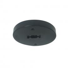 Nora NT-366B - Round Monopoint Canopy for Line Voltage Track Heads, Black Finish