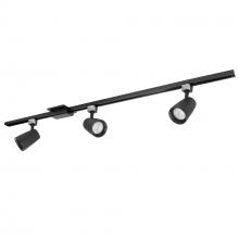 Nora NTLE-875940B - 4-ft Track Pack with (3) MAC XL 1250lm LED Track Heads, 4000K, Black Finish