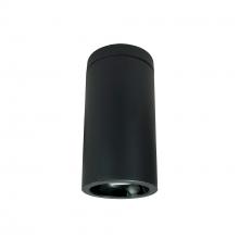 Nora NYLD2-6S10130BBB4 - 6" Cobalt Surface Mount Cylinder, Black, 1000L, 3000K, Black/Black Reflector, 120V