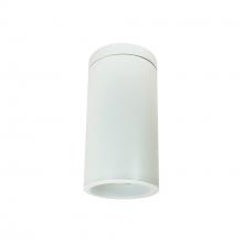 Nora NYLD2-6S10127WWW - 6" Cobalt Surface Mount Cylinder, White, 1000L, 2700K, White Reflector, 120V Triac/ELV Dimming