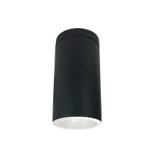 Nora NYLI-6SI2WWB - 6" Cylinder, Black, Surface Mount, Incandescent, Baf., White