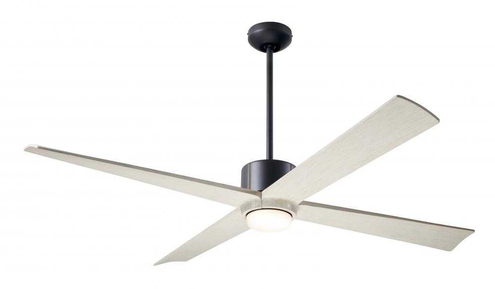 Nouveau DC Fan; Dark Bronze Finish w/ Brass; 56" Whitewash Blades; 17W LED