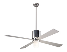 Modern Fan Co. LAP-BN-50-NK-552-002 - Lapa Fan; Bright Nickel Finish; 50" Nickel Blades; 17W LED; Fan Speed and Light Control (3-wire)