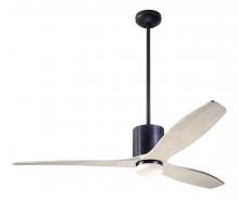 Modern Fan Co. LLX-DBBK-54-WW-271-WC - LeatherLuxe DC Fan; Dark Bronze Finish with Black Leather; 54" Whitewash Blades; 17W LED