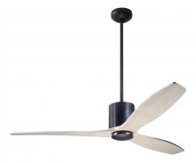 Modern Fan Co. LLX-DBBK-54-WW-NL-RC - LeatherLuxe DC Fan; Dark Bronze Finish wt Black Leather; 54" Whitewash Blades; No Light
