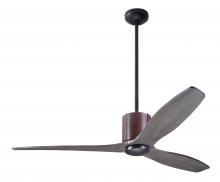 Modern Fan Co. LLX-DBCH-54-GY-NL-WC - LeatherLuxe DC Fan; Dark Bronze Finish with Chocolate Leather; 54" Graywash Blades; No Light
