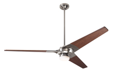 Modern Fan Co. TOR-BN-62-MG-271-002 - Torsion Fan; Bright Nickel Finish; 62" Mahogany Blades; 17W LED; Fan Speed and Light Control