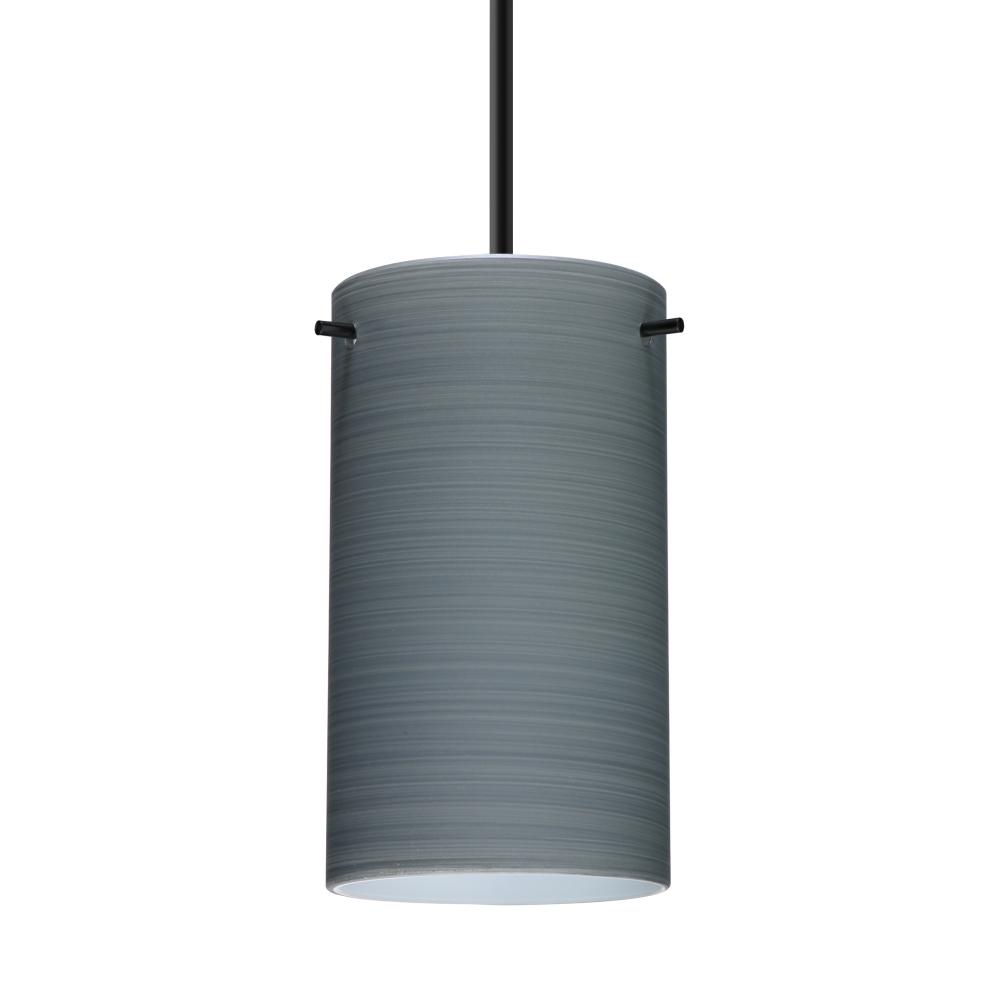 Besa Stilo 7 Pendant Black Titan 1x50W Candelabra