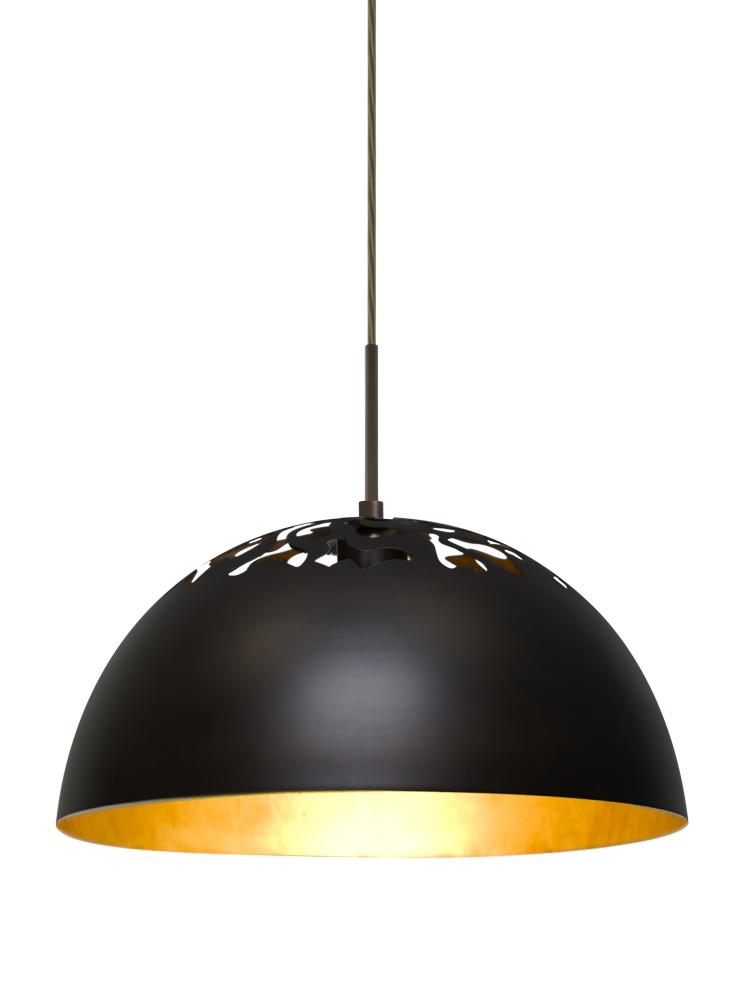 Besa Gordy Pendant, Bronze Finish, 1x60W Medium Base