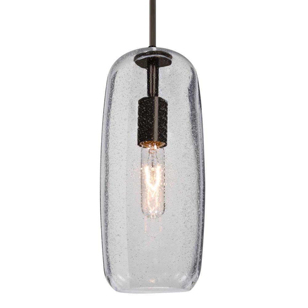 Besa, Pinot 13 Cord Pendant, Clear Bubble, Bronze FInish 1x60W Medium Base