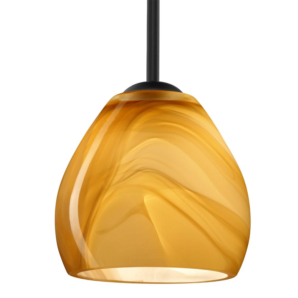 Besa Bolla Pendant Black Honey 1x50W E12 base