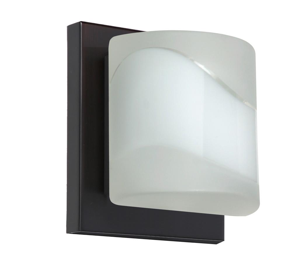 Besa Wall Paolo Bronze Opal Frost 1x5W LED
