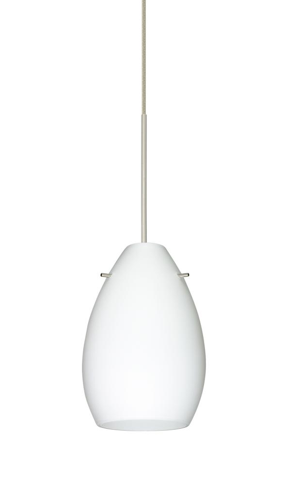 Besa Pendant Pera 6 Satin Nickel Opal Matte 1x50W MAX GY6.35 Base